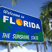 Welcome to Florida Sunshine State sign